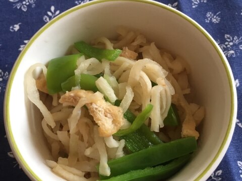 切り干し大根とピーマンの煮物